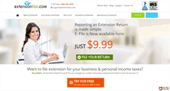 Desktop Screenshot of extensiontax.com